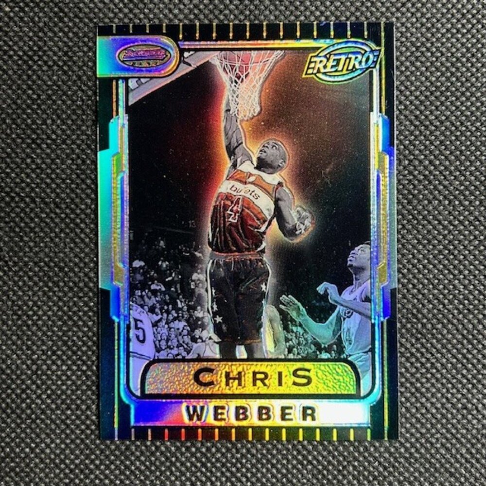1996-97 Bowman's Best Chris Webber Retro Refractor #TB2 Washington Bullets